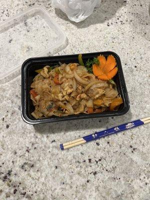 Drunken Noodles and chicken