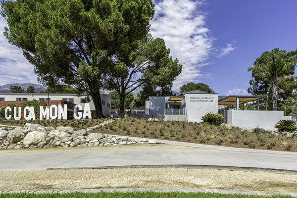 The Wignall Museum of Contemporary Art at Chaffey College, Rancho Cucamonga, CA, featuring the sculpture "Props" by Amy Maloof.