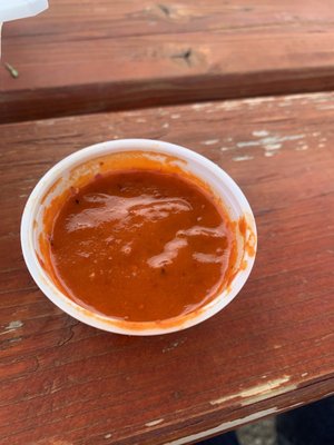 Red salsa....just the right kick