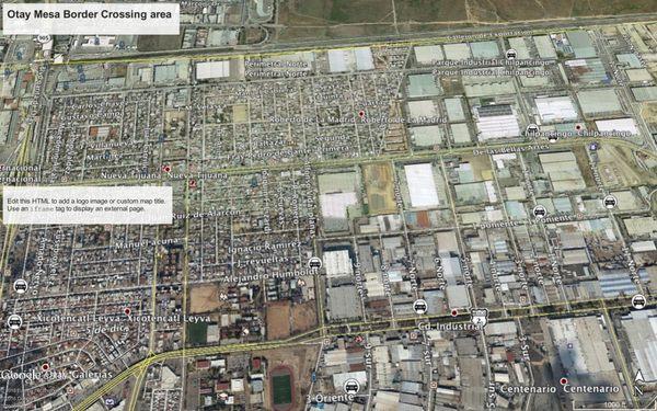 Aerial photo:
 Mesa de Otay, Tijuana
 10 Million SF of Manufacturing assembly and distribution.