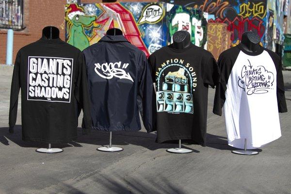 GCS Clothing store exclusives.