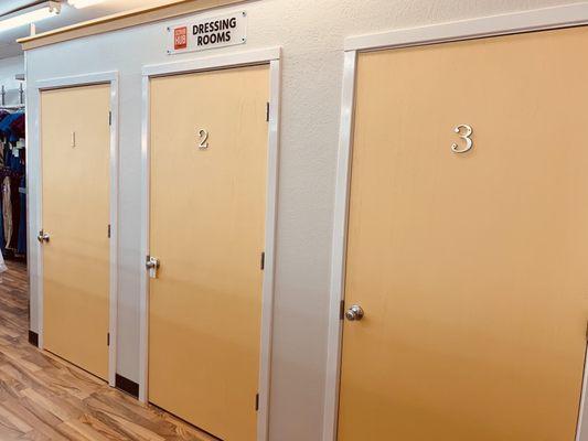 New dressing rooms!