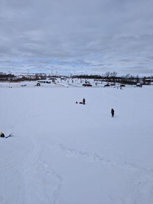 View from the sledding hill - January 2023