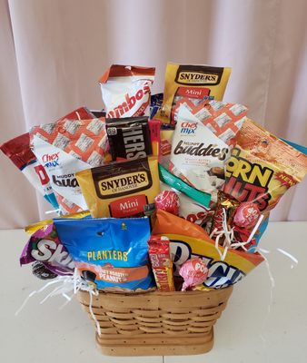 Junk food gift basket