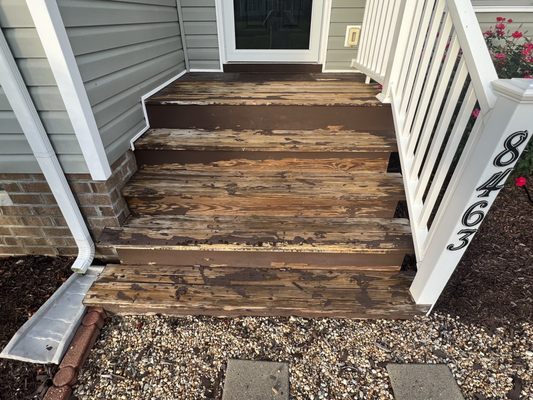 Stripping of behr deck over