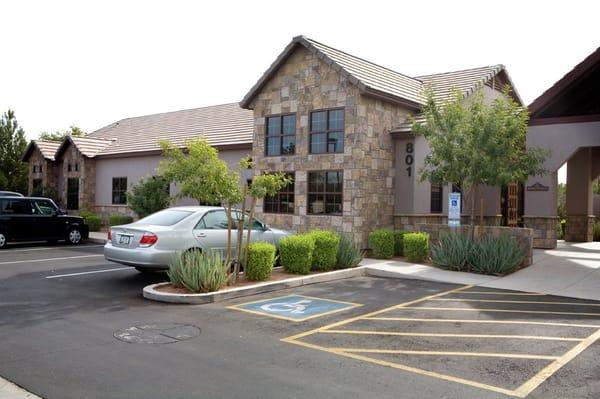 Front view of the dental office of Kevin Otteson, D.M.D., Chandler, Arizona, 85225