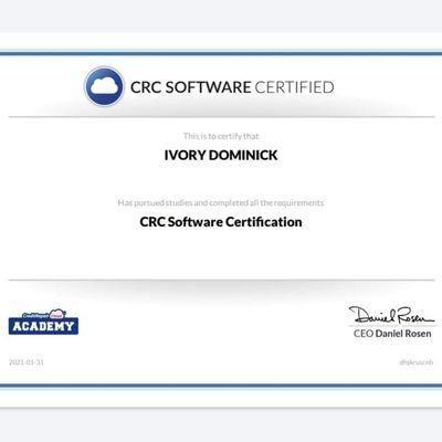 Credit software certification done