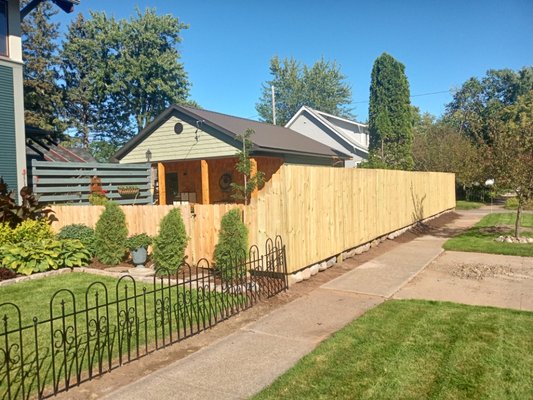 Landscape and privacy fence