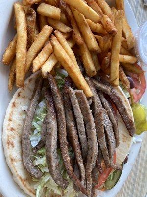 Gyro pita  fries and more