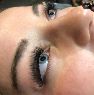 Volume lash extensions