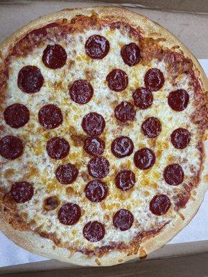 Beef Pepperoni pizza