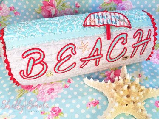 Beach Bolster by Shelly Smola Designs