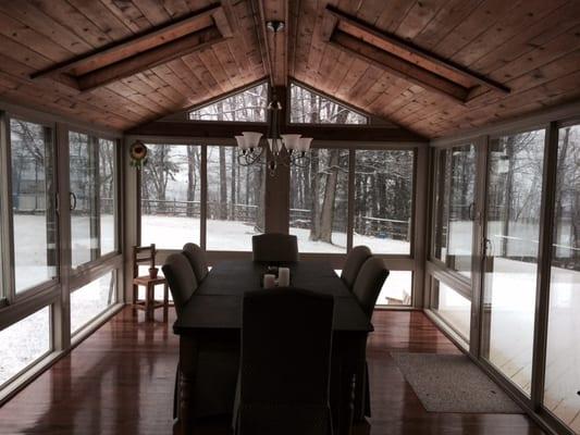 Inside Gable Style All Season Room