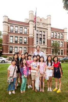 IH New York summer camp group at Concordia College