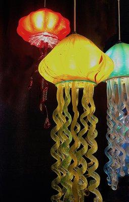 jellyfish pendant lamps