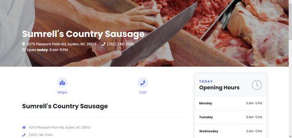 Sumrell's Country Sausage