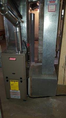 Rental units mid efficient furnace install