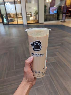 Large tiramisu tea latte with coffee jelly, 30% sugar