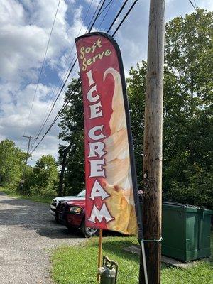 Ice cream sign