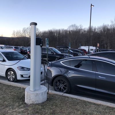 Two stations of four chargers