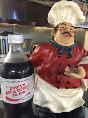 The chef is always friendly at Isabella's Cafe!