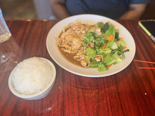 Garlic Stir-Fry with chicken and extra vegetables