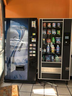 Vending machines with soap and drinks