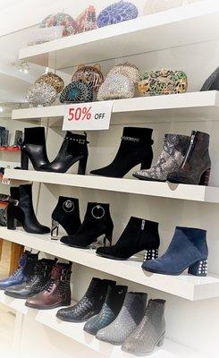 All boots 50% off now.