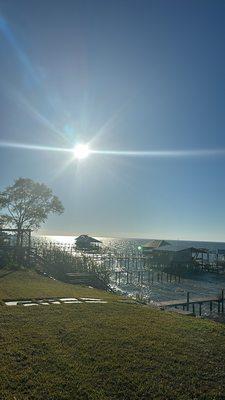 Beautiful view of the bay from a property in Fairhope!