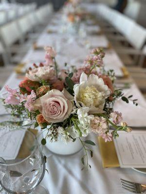 Gorgeous wedding shower set up at The Boathouse.