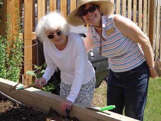 We grow our own vegetables too