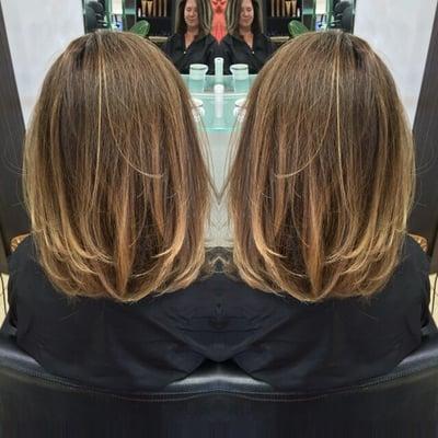 #lob...#ombre...#sombre spring hair!  Work done by Kahlee 949-566-9488.