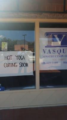 Before installing Frost Film @ Hot Yoga Tucson on Tanque Verde and Kolb