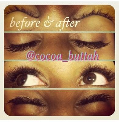 eyelash extensions by Aleshia