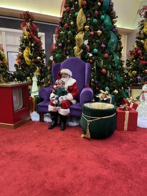 2021 (her first time meeting Santa)