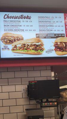 Menu does say lettuce and tomatoes. But who makes a Philly with lettuce and tomatoes