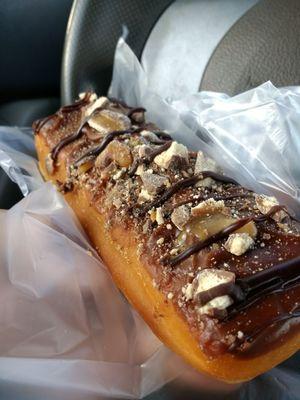 Twix Maple bar donut