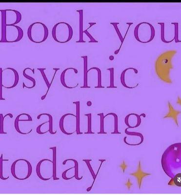 Call for information Readings start at $25 
Call for an appointment open 7 days