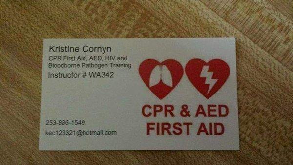 Kris's Cpr First Aid Training