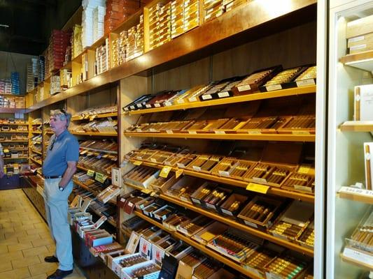 Great selection of cigars and over 680 facings of the worlds best cigars and great service