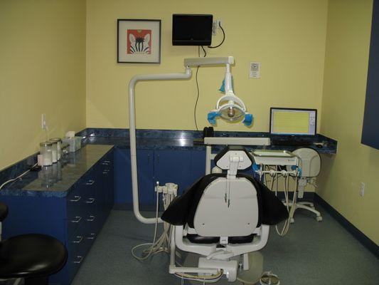 spacious treatment room