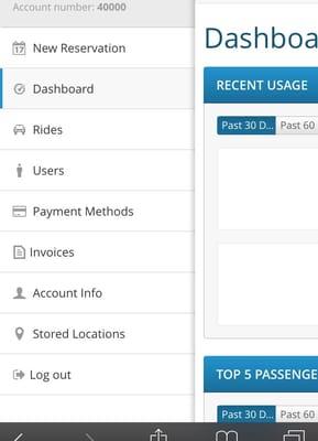 Love how the new reservation system lets me create an account so I can easily just Book rides and Modify trip details.