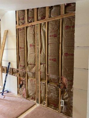 Insulation and frame work