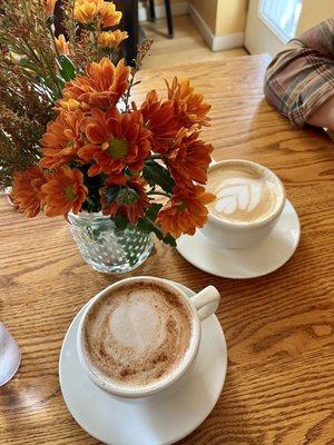 Chai latte & pumpkin spice latte. The BEST