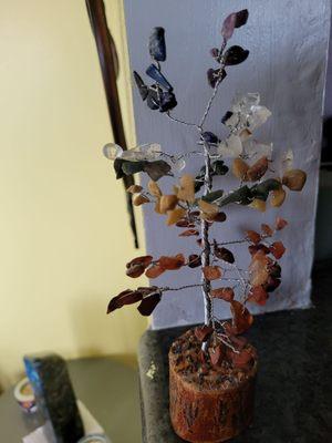 Tree of Life made with Crystals. It brings longevity and good health. Must be placed facing East in the house.