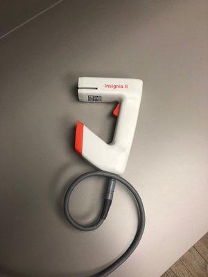 An Insignia scanner. Technology used by Hanger clinicians to scan a patient, potentially avoiding a traditional plaster of fiberglass cast.