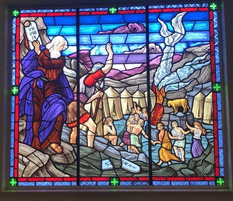 Stain glass - Ten Commandments