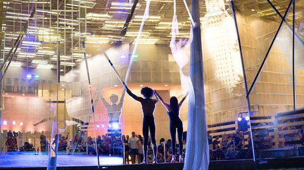 AirSeekers takes its final bow of the night for Art Melt 2016, in downtown Baton Rouge Louisiana.