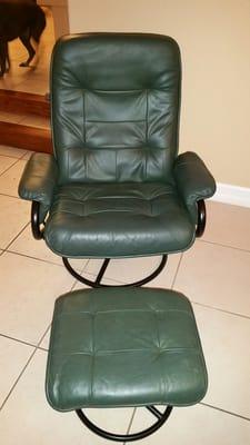 Very well restored leather chair