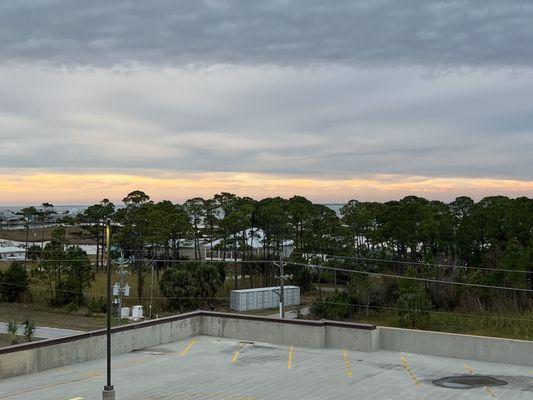 Parking lot view from 5th floor